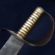 British c1889 Lead Cutter Cutlass for Sword Exercise, with Brass Grip 9